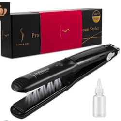 Steam Hair Harmless Straightener Curling Iron Double Use