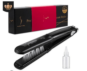 Steam Hair Harmless Straightener Curling Iron Double Use
