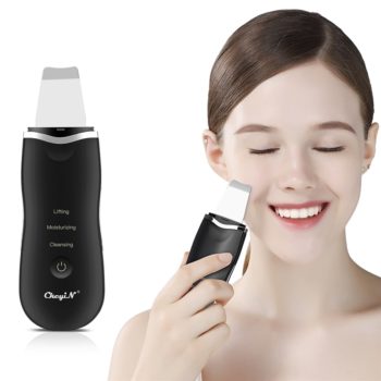 Ultrasonic Skin Scrubber Facial Peeling Pore Cleaner Exfoliator Face Blackhead Remover Spa Nano Sprayer Steamer