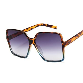 Black Square Oversized Sunglasses Women Big Frame Colorful Sun Glasses Female Mirror Oculos Unisex Gradient Shades