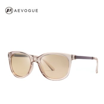 AEVOGUE Polarized Sunglasses Women Popupar Transparent Frame Cat Eye Sun Glasses Vintage Oculos Ladies UV400 AE0654