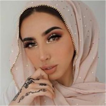 Diamond chiffon Women Long Hijab Scarf Lady Hijab Caps Turban Shawl Headscarves
