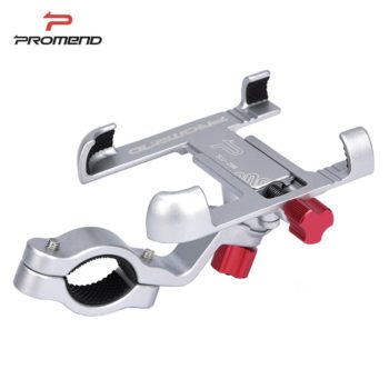 Promend Aluminum Alloy Bike Mobile Phone Holder Adjustable Bicycle Phone Holder Non-slip MTB Phone Stand Cycling Accessories