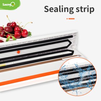 saengQ Electric Vacuum Sealer Packaging Machine For Home Kitchen Including 15pcs Food Saver Bags Commercial Vacuum Food Sealing
