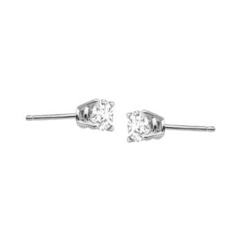 1/2 ct Diamond Stud Earrings in 14K White Gold