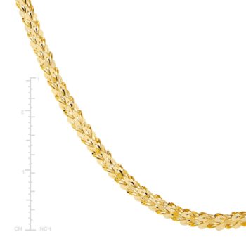 Heart Link Chain Necklace in 14K Gold, 18"