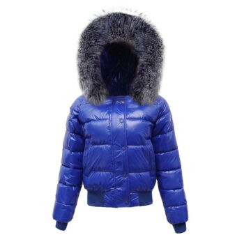 Fashion Winter Jacket Women Big Fur Hooded Thick Down Parkas Glossy Female Jacket short Coat slim Warm Winter Outwear 2020 New