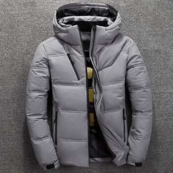 Down Jacket Male Winter Parkas Men -20 Degree White Duck Down Jacket Hooded Outdoor Thick Warm Padded Snow Coat Oversized M-4XL
