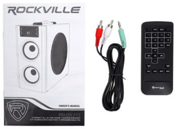Rockville RHB70 Home Theater Compact Powered Speaker System w Bluetooth/USB/FM