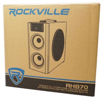 Rockville RHB70 Home Theater Compact Powered Speaker System w Bluetooth/USB/FM